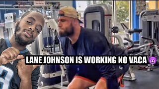 Eagles Lane Johnson putting in that OFFSEASON WORK! No VACATION