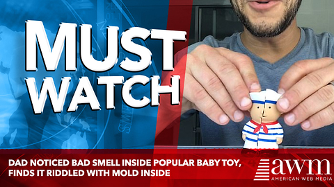 Dad Noticed Bad Smell Inside Popular Baby Toy, Finds It Riddled With Mold Inside