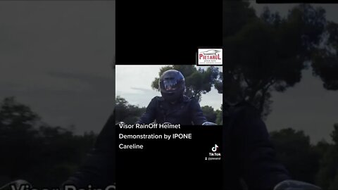 #Visor #RainOff #Helmet Demonstration by #IPONE #Careline #piesarul