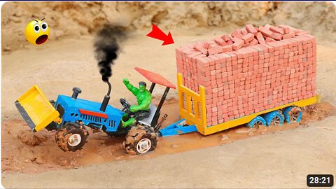 top most creative diy mini tractor video of sano creator | tractor trolley loading video
