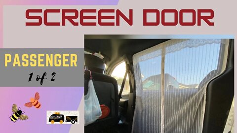 Magnetic Screen Door For Minivan | No-build Caravan Door Screen | What Worked & What Didn't