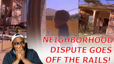 Father Confronts Neighbor Whose Son Banged On Door With A Whip And Things GO OFF THE RAILS!