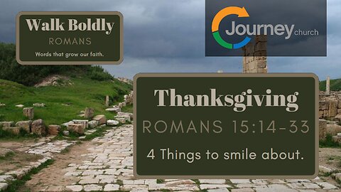 Thanksgiving - Romans 15:14-33