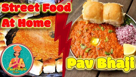 Mumbai Pav Bhaji authentic New Year special Recipe. घरच्या घरी बनवा पावभाजी #streetfood #Fastfood