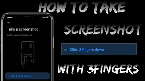 How to Take 3 Fingers Screenshot on Android | 3 Fingers Screenshot Settings | 3 Fingers Screenshot