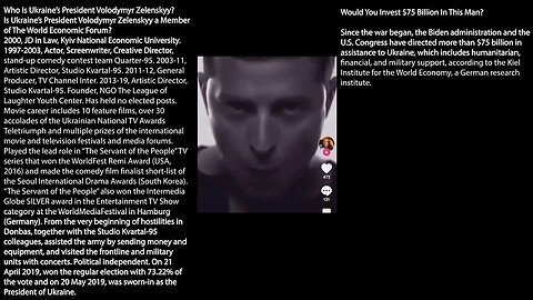 Volodymyr Zelenskyy | Volodymyr Zelenskyy President of Ukraine | Would You Invest $75 Billion In Volodymyr Zelenskyy?