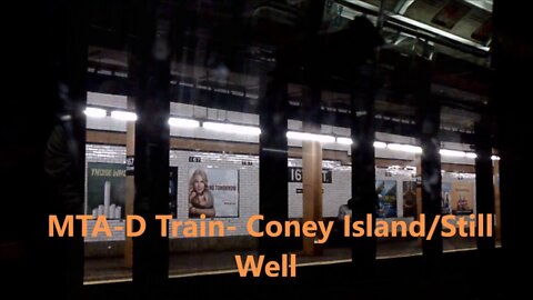 MTA D Train, Coney Island 167 Street , to 161 Street -Yankee Stadium, New York City Transit,