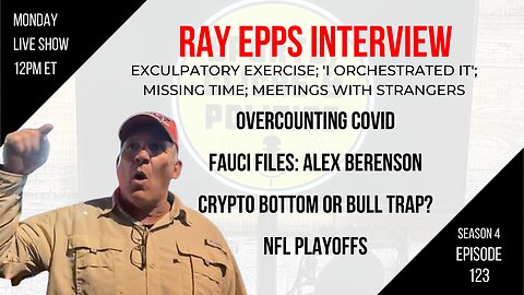 EP123: Ray Epps Interview, Overcounting COVID, Biden Classified Docs, DAVOS, Crypto Bottom?, NFL