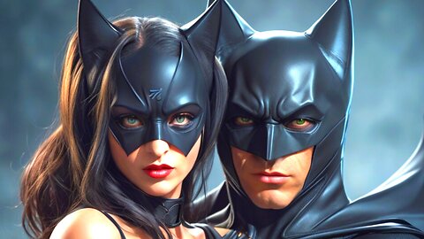 Valentine Day Batman and Cat Woman Music Style