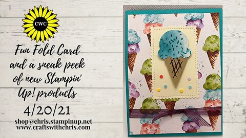Make a Fun Fold Card and get a sneak peek of new Stampin” Up! products