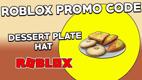 (Roblox Promo Code) Dessert Plate Hat