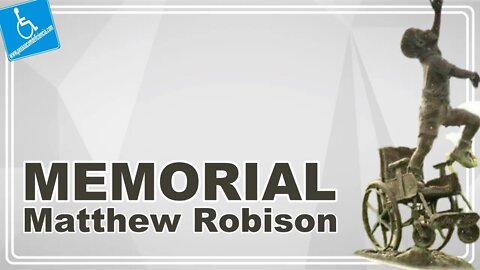 Memorial Matthew Robison - Estatua do Menino em cadeira de rodas