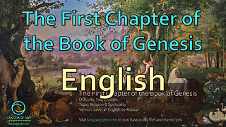The First Chapter of the Book of Genesis: English