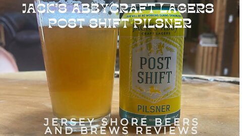 Jacks Abby Post Shift Pilsner