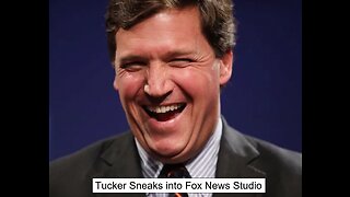 Tucker Sneaks into Fox News Studio to Laugh at Biden 15 sec
