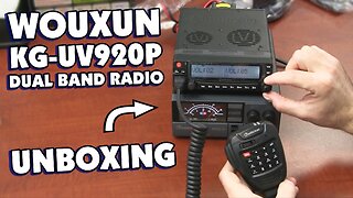 Wouxun KG-UV920P Dual Band Base/Mobile Two Way Radio Unboxing