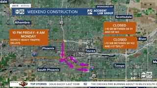 Big I-10 closure in Phoenix this weekend