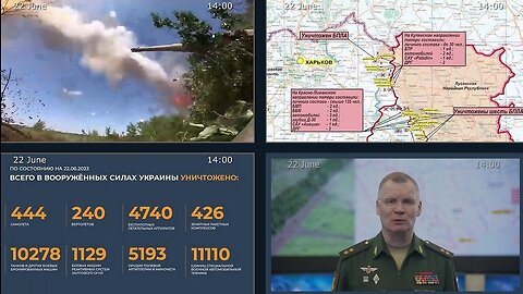 22.06.23 ⚡️Russian Defence Ministry report on the progress of the deNAZIficationMilitaryQperationZ