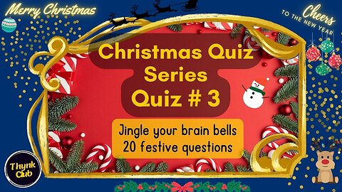 Christmas Quiz #3 - Christmas Quiz Series - General Knowledge Trivia Quiz Game Show #entertainment