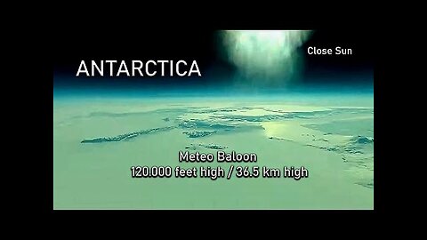 High Altitude Balloon Footage Near Antarctica