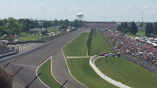 Start of 2018 Indianapolis 500 turn 3 - May 27, 2018