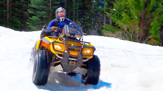 Can-am ATV Snowy Mountain Adventure
