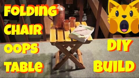 Folding Chair OOPS Folding Table Build