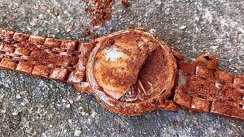 restoration old Rolex watches that have been abandoned for many years and are very rusty
