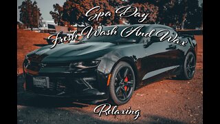 (Relaxing) Camaro Spa Day / Washing and Waxing / Removing Paint Swirls