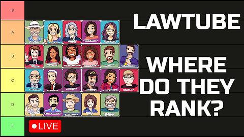 LAWTUBE Where Do They Rank? We All Decide... Friday Game Night With Friends - 9pm Est