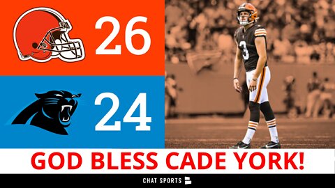 Browns Kicked Cade York Wins It With AMAZING Kick vs. Panthers