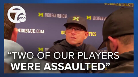 Jim Harbaugh speaks on scuffle between MSU, U-M players after game