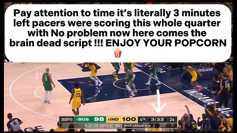 Rigged BOSTON CELTICS VS INDIANA PACERS GAME 4 | WELCOME TO THE BRAIN DEAD SCRIPT ENJOY YOUR POPCORN