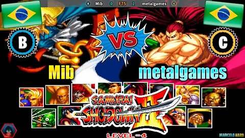 Samurai Shodown II (Mib Vs. metalgames) [Brazil Vs. Brazil]