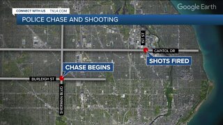 Suspects shoot at police during chase, vehicle found abandoned in Milwaukee