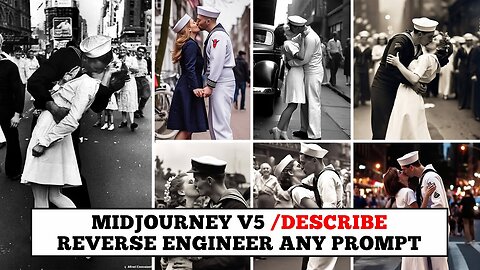 Midjourney V5 New "Describe" Feature - Determine What Prompt Was Used and Style Match Any Image