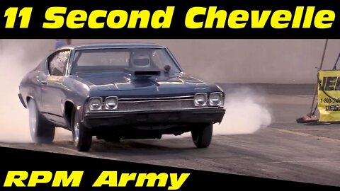 11 Second Chevelle Drag Racing