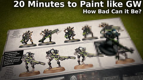 Can I paint a Necron like Games Workshop in only 20 minutes?