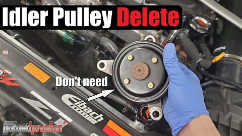 Nissan 350Z & Infiniti G35 Idler Pulley Delete MOD | AnthonyJ350