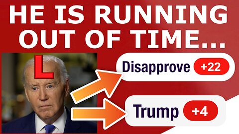 Biden's Approval Hits NEW LOW as Time's Running Out...