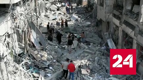 Мирные жители сектора Газа гибнут от израильских авиаударов - Россия 24