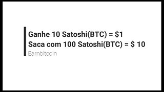 Airdrop - Faucet - EarnBitcoin - $1 por referencia, saca com $10 - Sempre pagando revisado 1/1/22