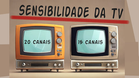 Uma TV com mais canais em relação a outra