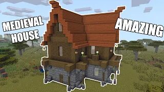 How to build a medieval house in minecraft (easy & amazing)(tutorial)