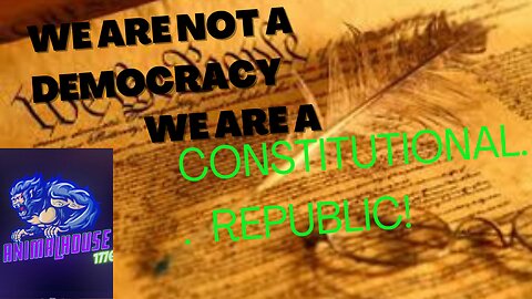 America is a constitutional republic!￼