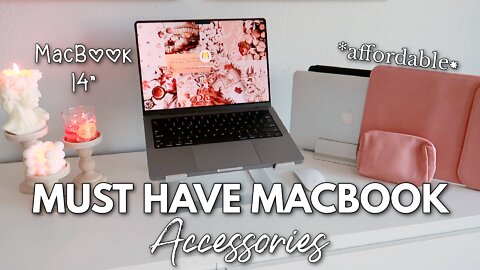 AFFORDABLE MACBOOK ACCESSORIES 2022 | my favorite accessories for my macbook pro 14"