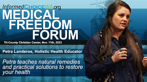 Petra Landeros, Petra Farms, Classes at Medical Freedom Forum Nov. 11, 2023