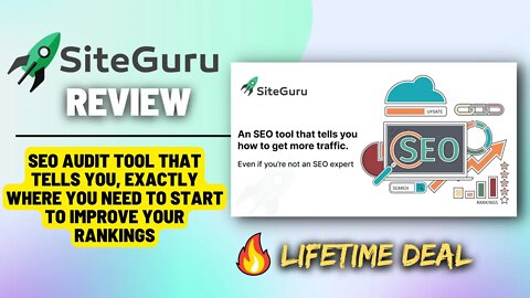 Siteguru Review, Solve SEO Errors | Most Affordable Website Audit Tool with Lifetime Deal