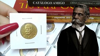 500 REIS 1939 MACHADO DE ASSIS - SÉRIE BRASILEIROS ILUSTRES - MOEDAS HISTÓRICAS - DETALHES E VALORES