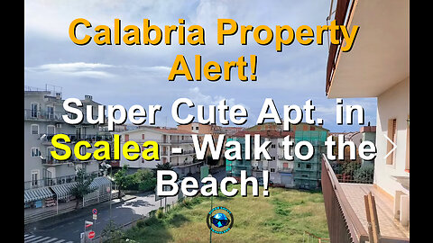 Calabria Property Alert! Super Cute Apartment in Downtown Scalea! Walk to the Beach!